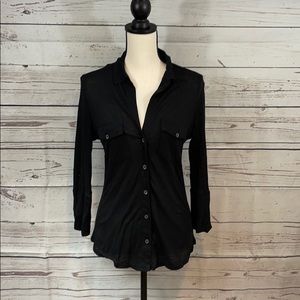 James Perse Button Down Knit Top (Size 3)